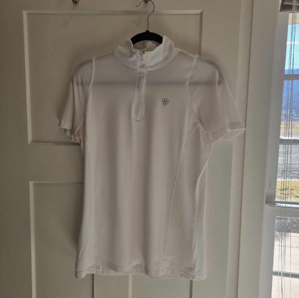 Ariat short sleeve white show shirt